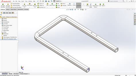 solidworks flatten tube